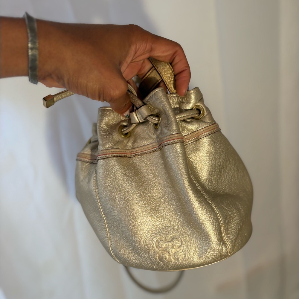 Coach Gold Mini Bag with Luxurious Sheen